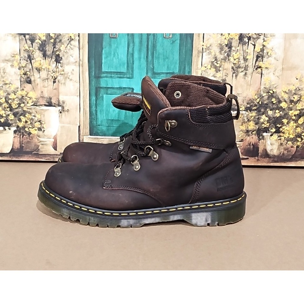 Dr. Martens Holkham Soft Toe Heritage Boots Brown Mens Sz 12